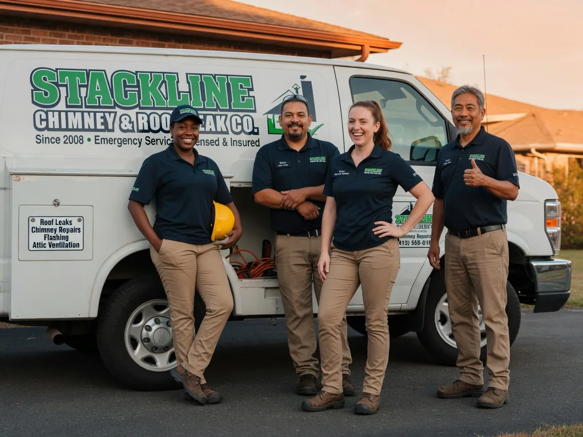 Chimney flashing repair company in Roscoe, IL